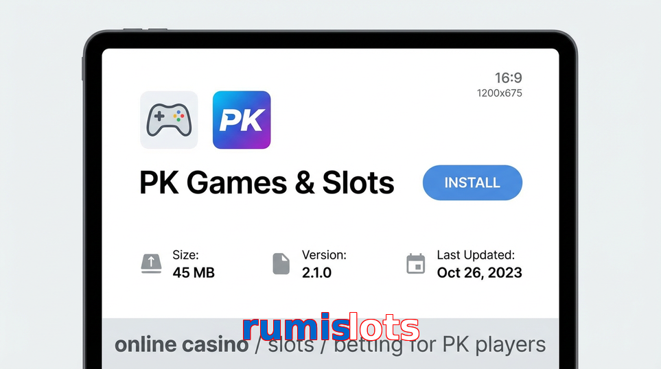 Game list for Rumislots gameapk section
